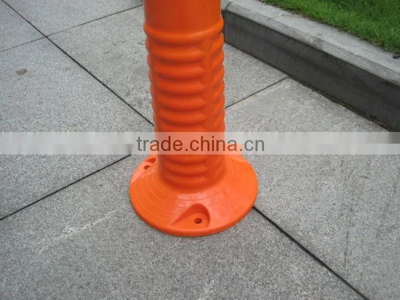 Orange Warning reflective pole handrail stanchions safety barrier