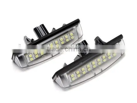 Multivolt LED license plate light black housing FT-86 24 LEDs SMD LED trailer number plate light