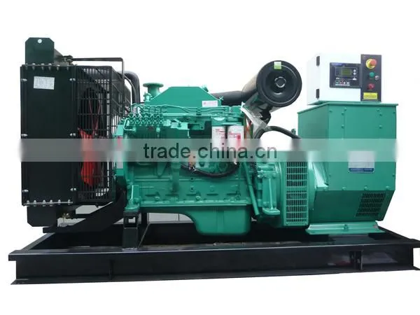 iso9001 generator set price list 250kva fuel consumption
