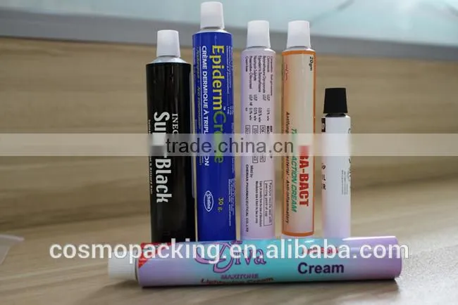 Factory wholesale hair removal cream collapsible aluminum tube