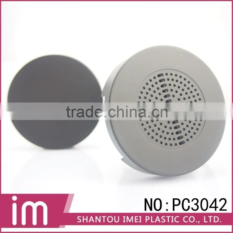 Round Shape plastic empty compact loose powder case with mirror
