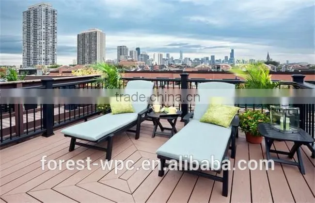grooved decking wpc outdooor square floor