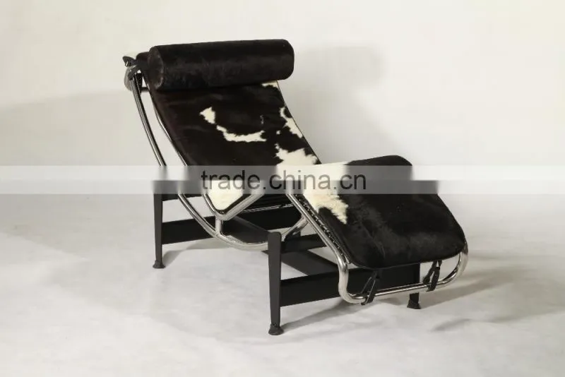 Replica designer furniture China manufacturer living room LC4 leather chaise lounge chairs