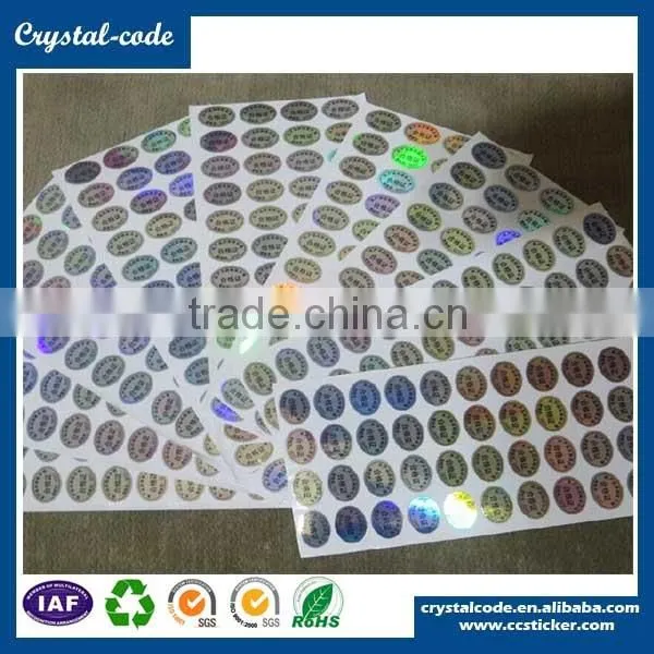 Warranty void label self adhesive label sticker security hologram sticker