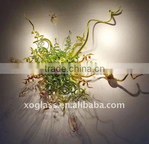 hand blown glass wall decoration xo-9350 and art wall decoration with unique design