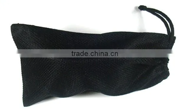 New Design Nylon Black Drawstring mesh sunglass pouch bag