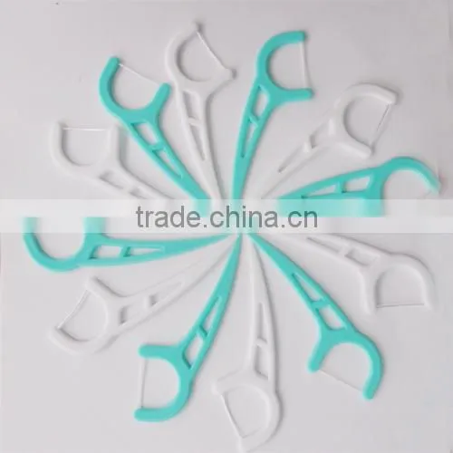 OraTek hot selling dental floss pick UHMWPE Plastic Flosser Pick 25Picks