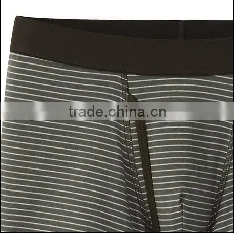 yarn dyed stripes boxer underwear for men