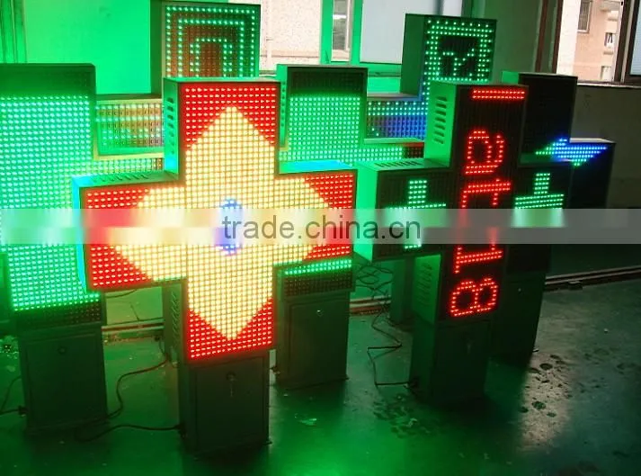 High quality Led Pharmacy cross display