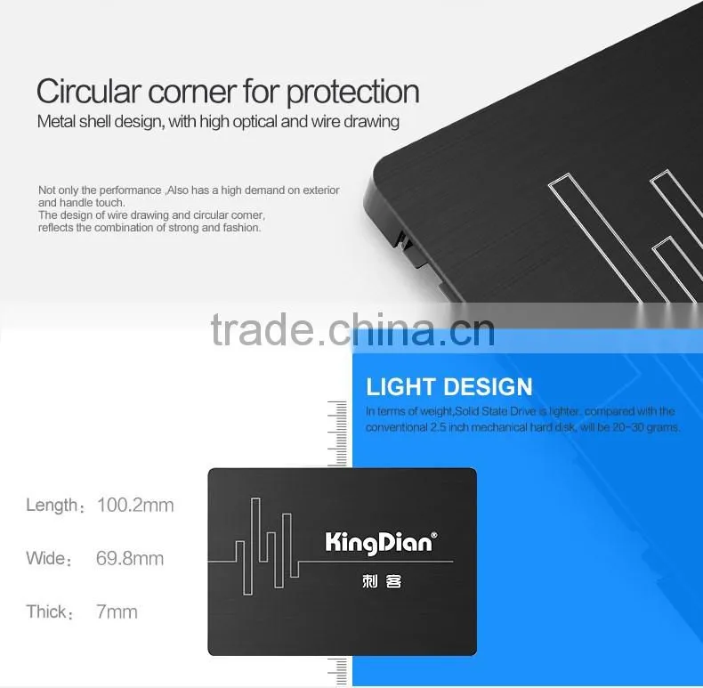Reliable Quality 2.5 inch KingDian SSD 480GB For Desktop Laptop SATA3 Stock Internal Hard Drive