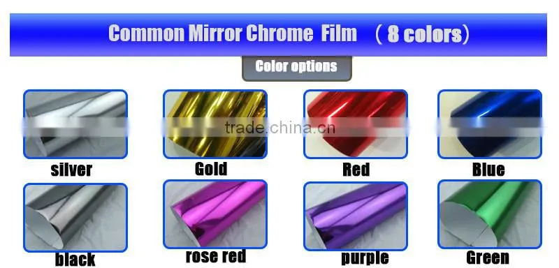 Tsautop Rohs Certificate 1.52x30m air free bubbles Black Chrome car folie