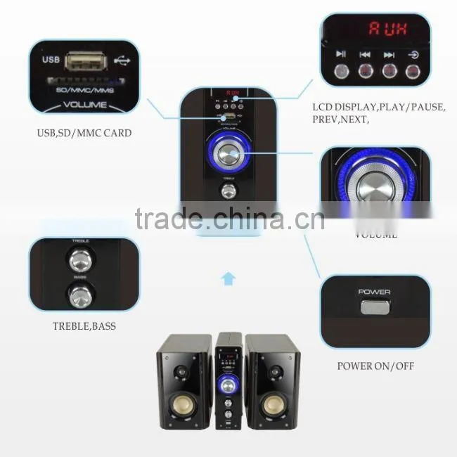 Stereo 3.1 multimedia speakers system