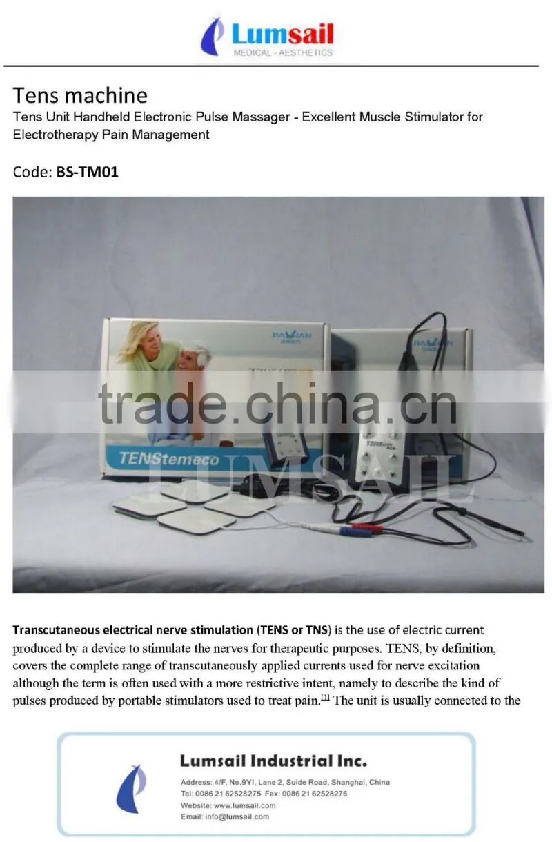 tens acupuncture digital therapy machine massager