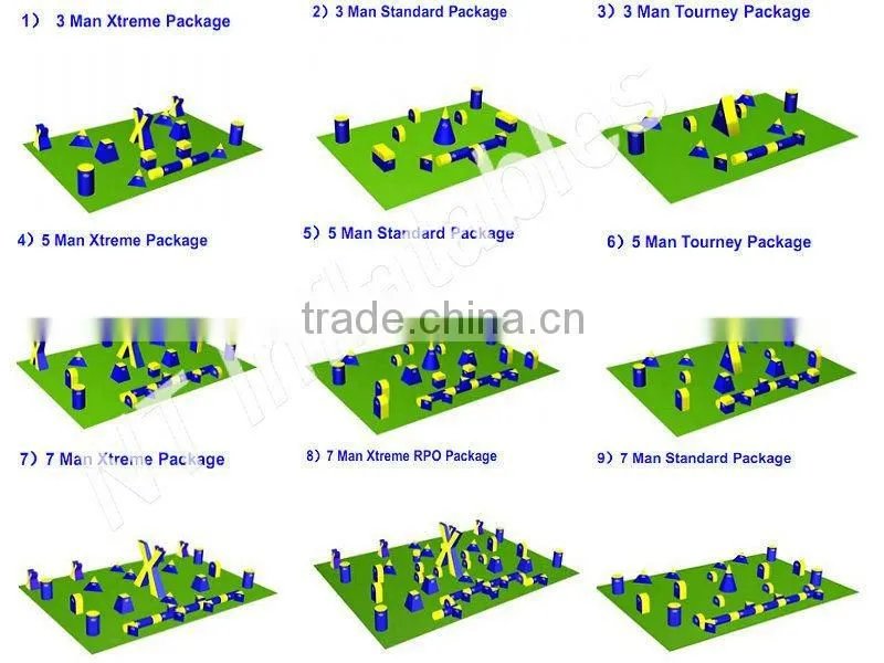 Sunjoy factory price paintball Bunker inflatable tank Army Shooting War Game for sale