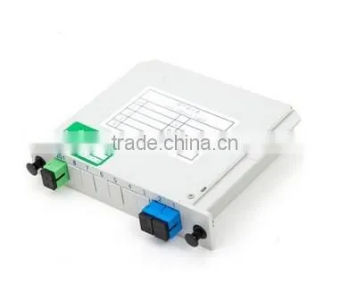 1*2/1*4/1*8/1*16/1*12/1*32 Insertion Type FTTH Passive Fiber optic PLC Splitter BOX with SC upc Adapter