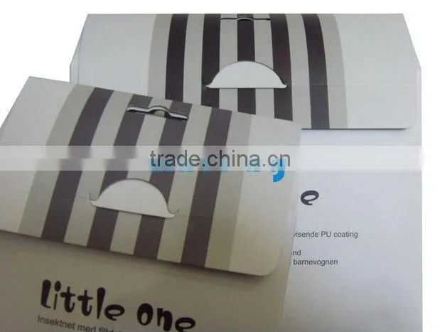 unique hanger paper box packaging for clothes with PVC window
