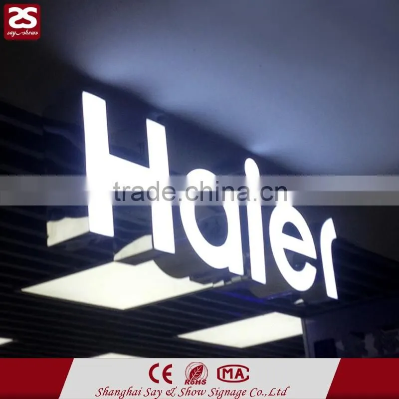 frontlit acrylic letter led shop name signage led store front signs