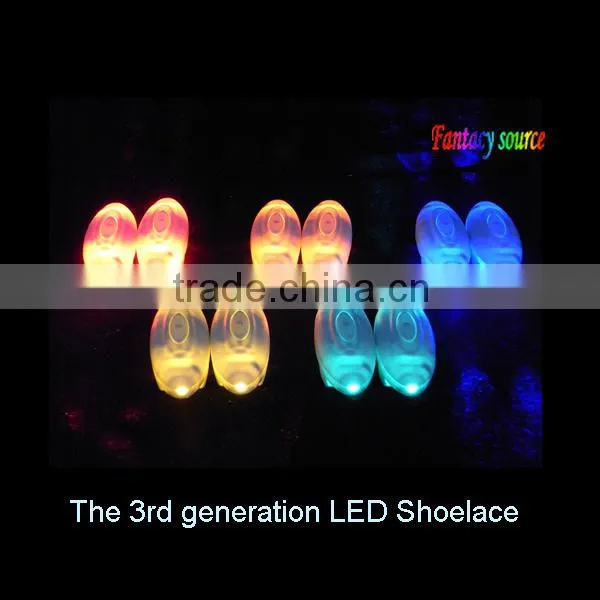 led flashing shoelace with yellow LED