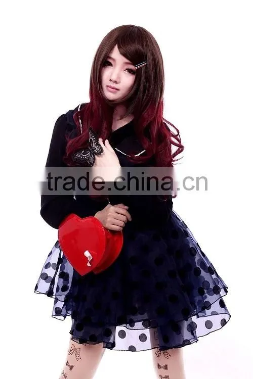 2015 Soft touch zipper long synthetic wigs