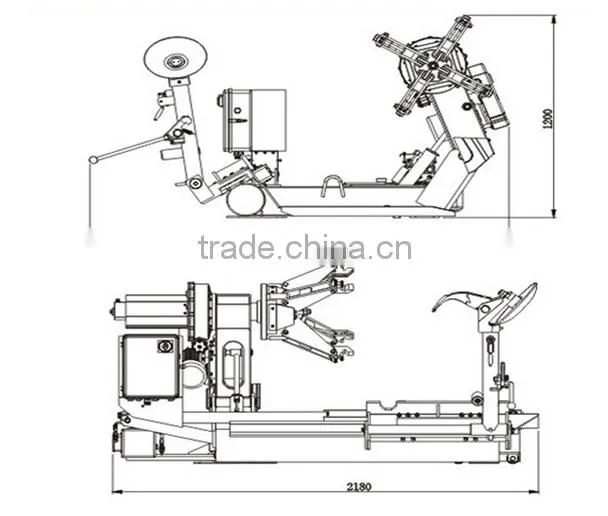 Dumper Truck Tyre Changer TC990A for Tyre of Heavy Duty Trucks