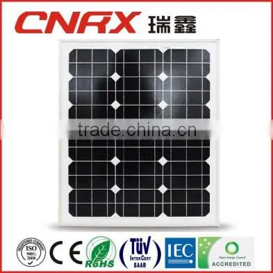 Made in China YueQing Ruixin Group 50w solar panel / module supplier factory direct price with TUV ROHS CE High Quality