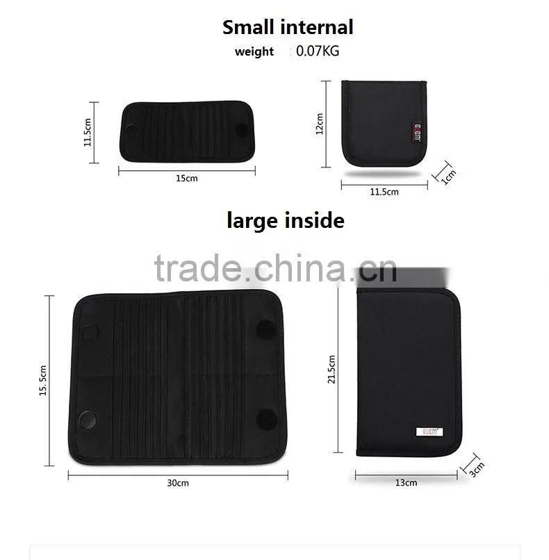Nylon material orange custom card holder with protablet Card Wallet Wholesale