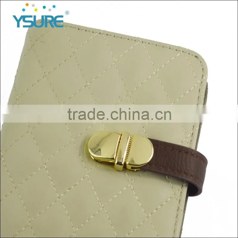 2016 new arrival slider diamond pu case for Huawei , , four card slots and one pocket . The new matel button