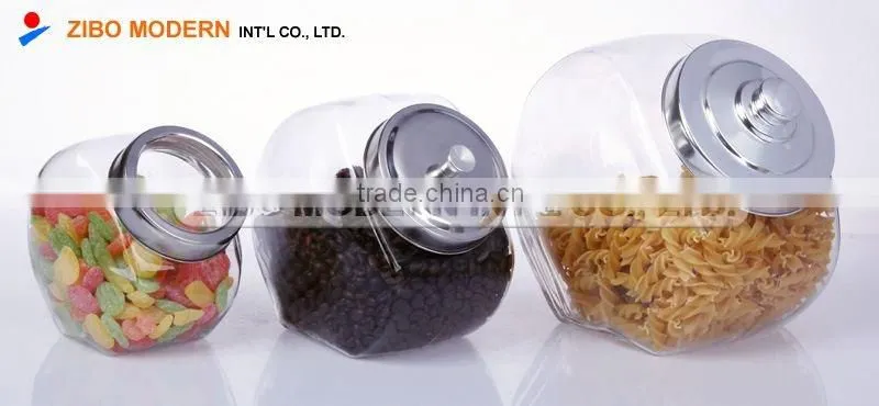 Glass cookie jar