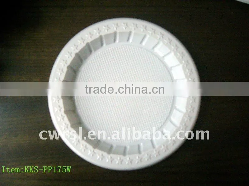 plastic white plate