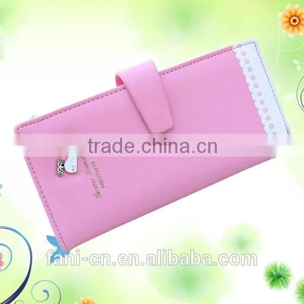 Guangzhou Fani Leather Factory hand craft cheap leather clutch purses for ladies
