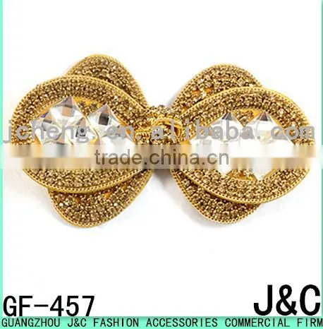 2015 the most fashionable rhinestone stone shoe bow