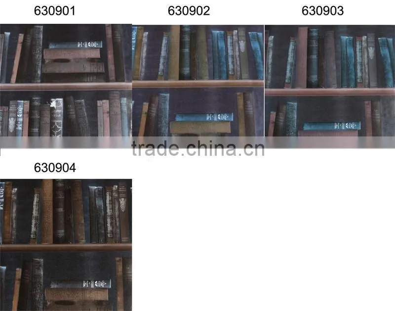 classic design wallpaper for schoolroom/library/study room decoration