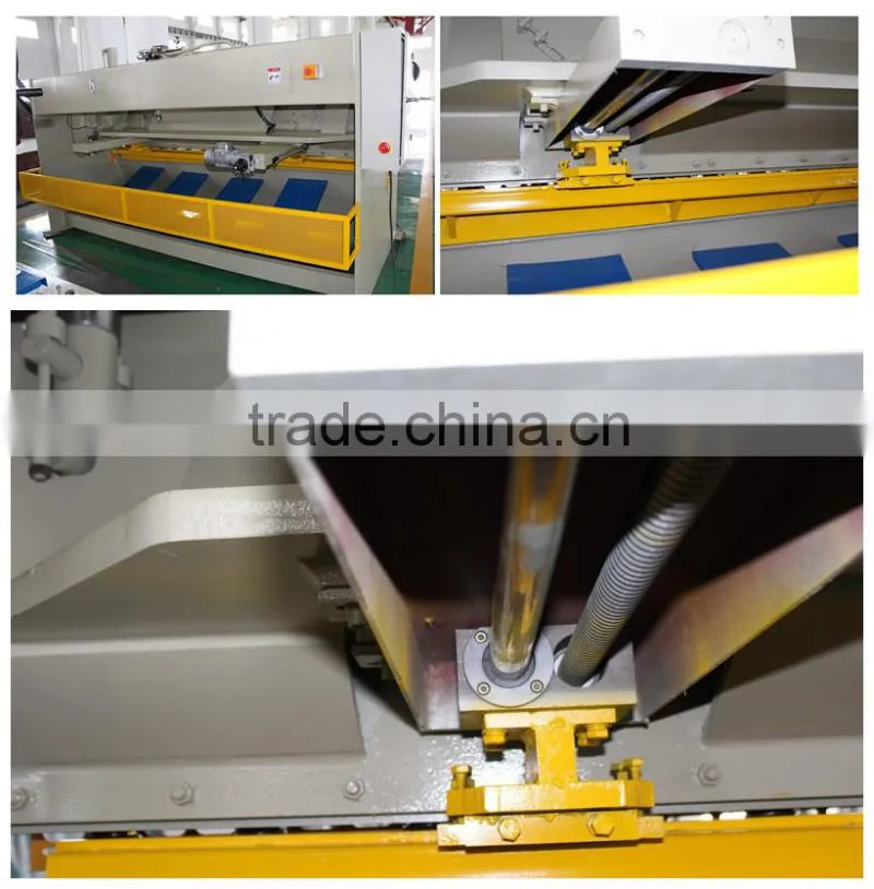 Hydraulic cutting 6mm thickness guillotine shearing machine