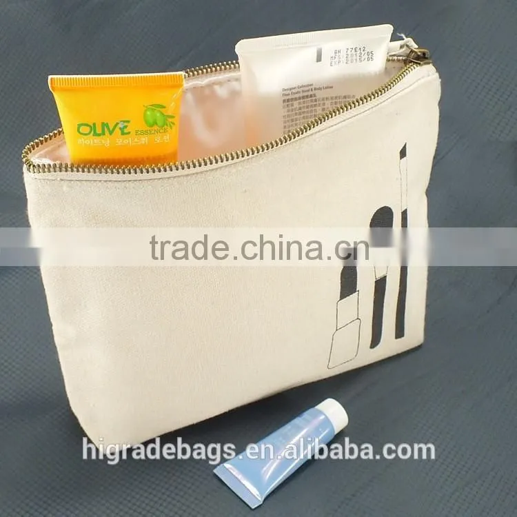 fashion style travel canvas cosmetic bag