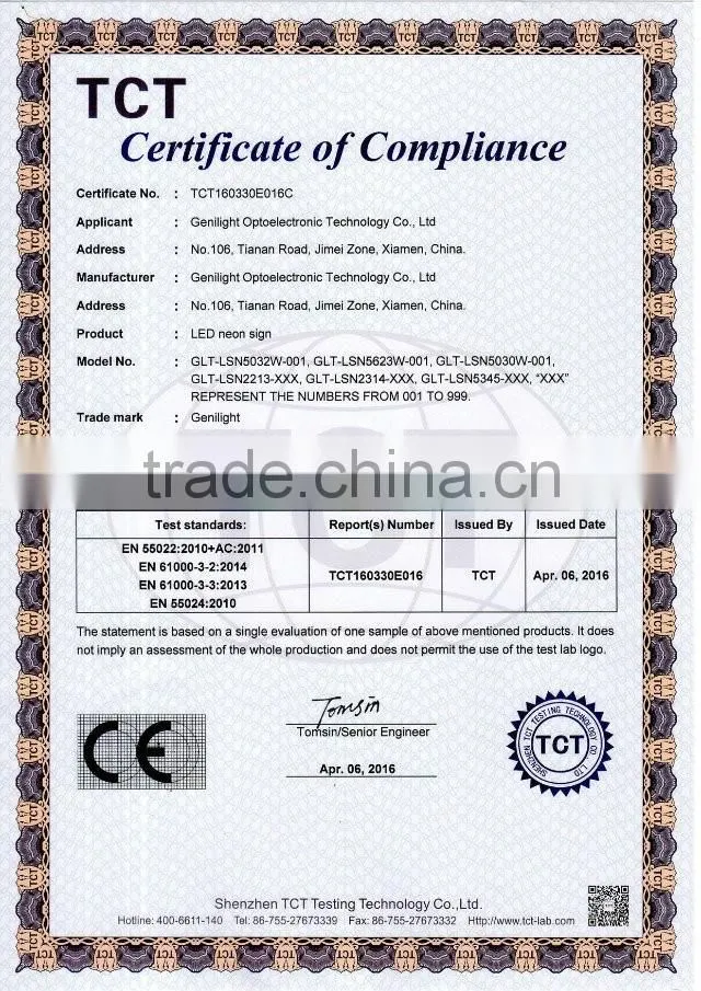 China LED Neon Sign Good Price Good Quality 56*33cm
