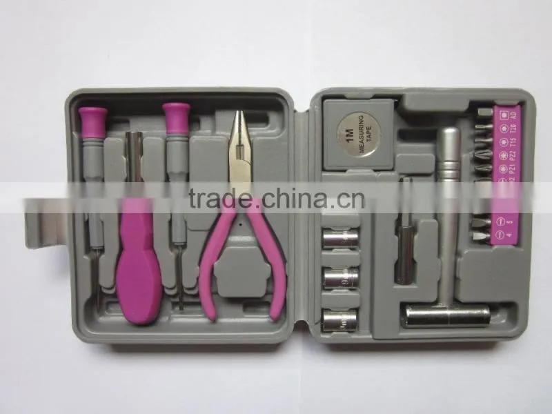 22pcs Promotion case package combine home use hand tools kit set