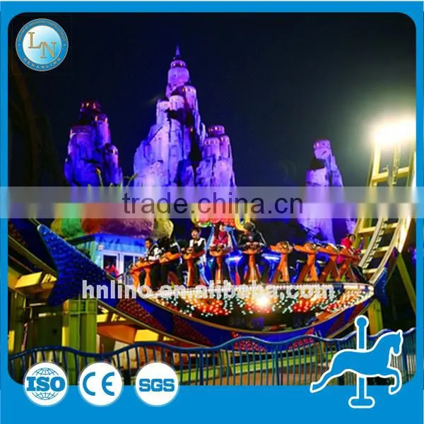 Outdoor amusement park equipment for adults! LINO amusement park sliding rides flying ufo rides for sale