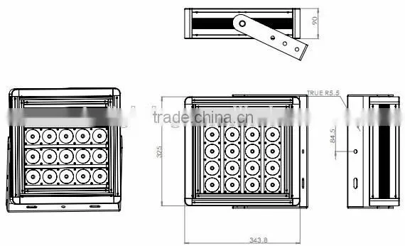 100w 120w 150w solar power led floodlight outdoor for football field lighting