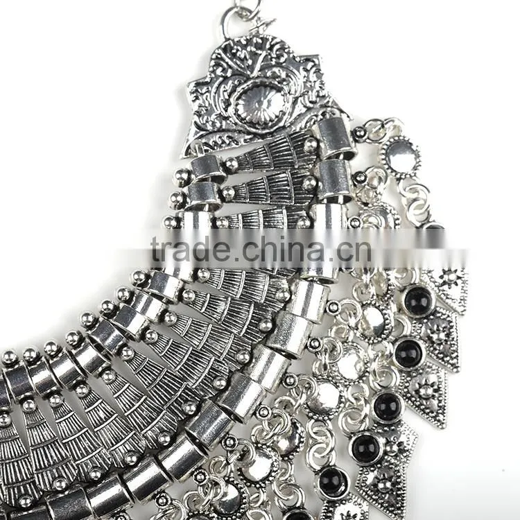 Anti gold silver plated vintage necklace boho jewellery