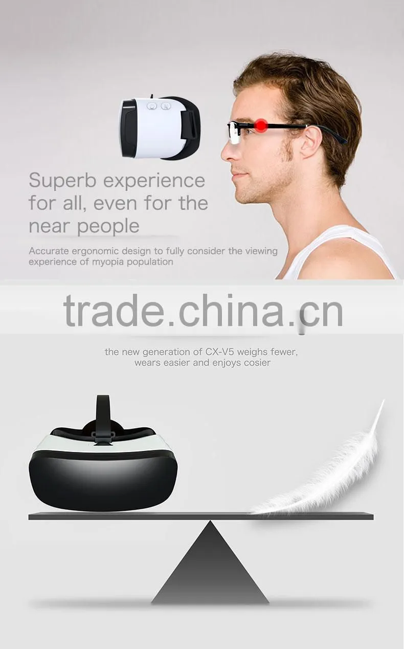 CX-V5 5.5inch 1080p full hd screen touch control rockchip rk3288 all in one virtual reality v002
