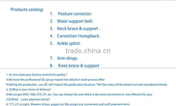 Black color good quility shoulder support shoulder joint instability brace
