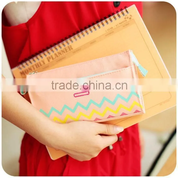 wholesale custom clear cute large zipper unbranded white canvas pencil case for school