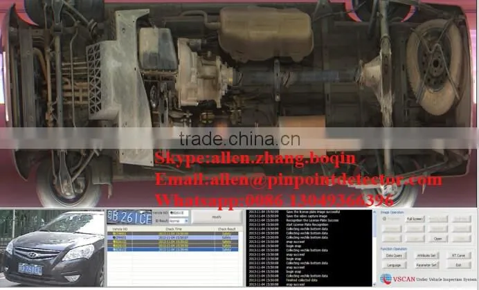 Pinpoint Factory under vehicle scanning system, under vehicle inspection system