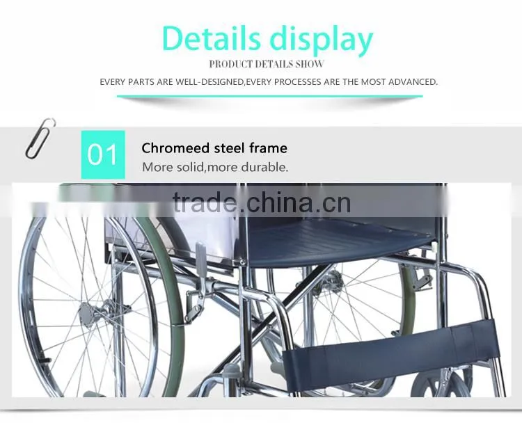Rehabilitation Therapy Supplies topmedi economy self-propelled steel manual standard medline transport wheelchair