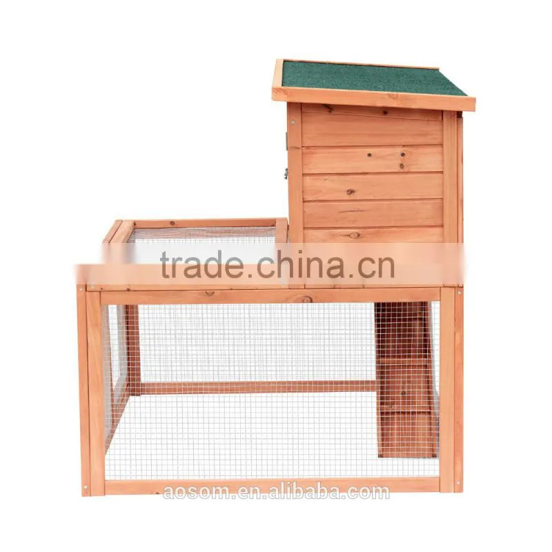 Pawhut Rabbit Chicken Hutch Coop Cage Backyard Outdoor Garden Large