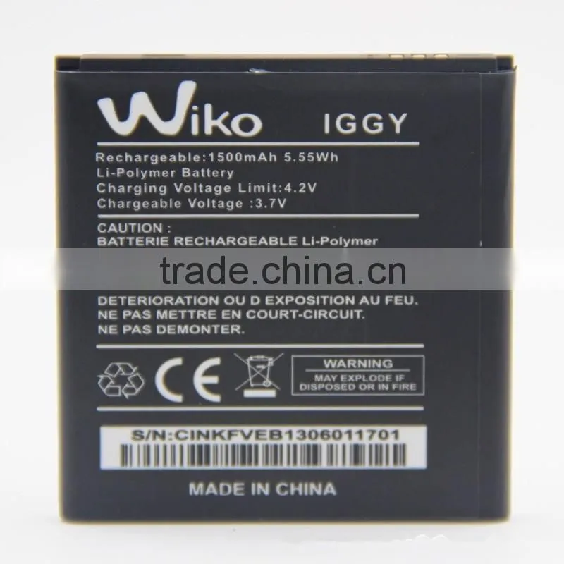 1500mah Li-ion Spice Mobile Battery for Wiko IGGY