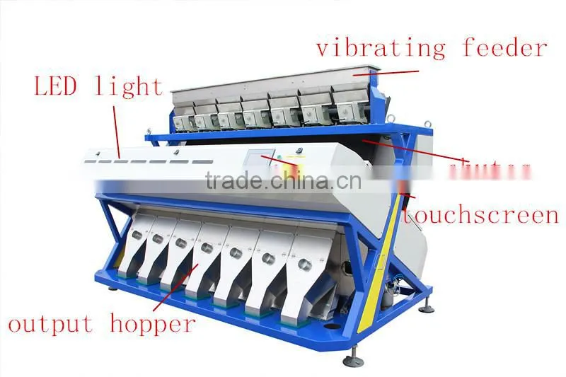 2016 with 5000+pixel raisins color sorter with fast detection and high identification rate,raisins grading machine