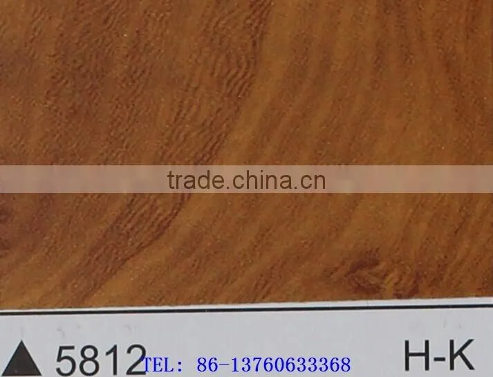 Wood Grain self-adhesion cold laminated Decoration PVC Film item 5812