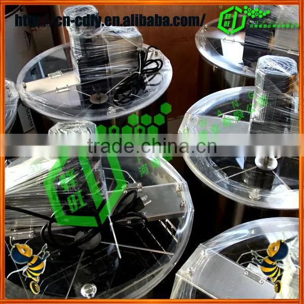 Auto start-stop devices 4 frames electric honey extractor/honey processing equipment