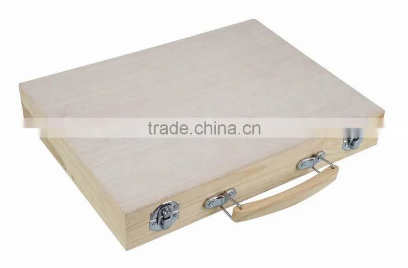 Kids Art set drawing stationery set in wooden box 68pcs
